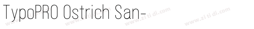 TypoPRO Ostrich San字体转换
